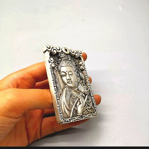 ♥️Collectible Antique Silver Chinese Bullion amulets - Picture 10 of 10